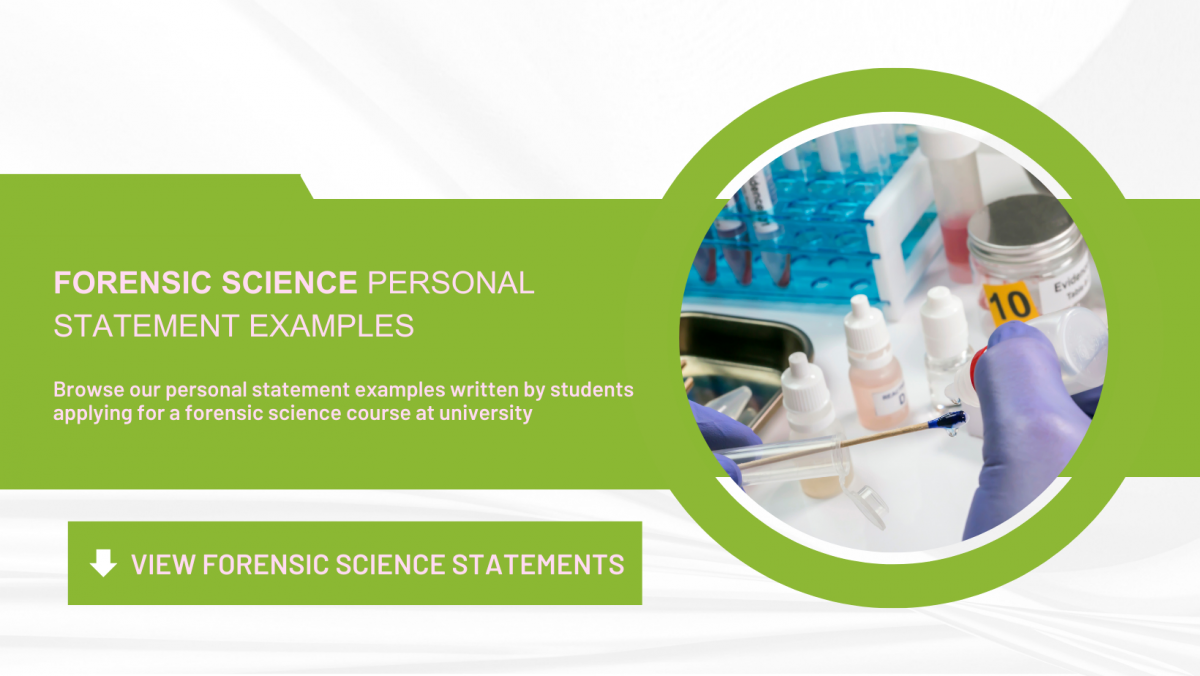 forensic science personal statement